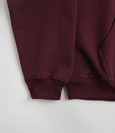 Polar Stretch Logo Dave Hoodie - Dark Wine
