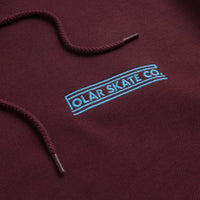 Polar Stretch Logo Dave Hoodie - Dark Wine thumbnail
