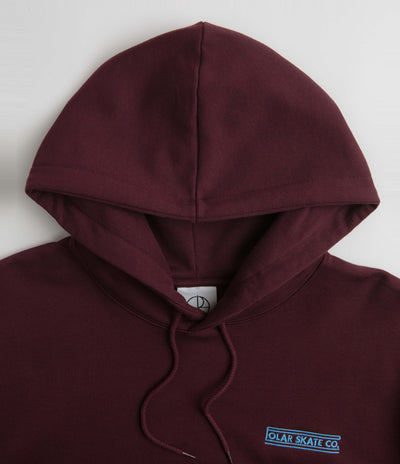 Polar Stretch Logo Dave Hoodie - Dark Wine