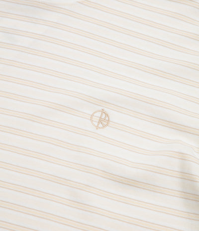 Polar Stripe T-Shirt - White / Taupe