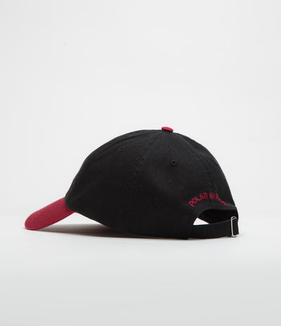 Polar Stroke Logo Sami Cap in Black and Redcurrant
