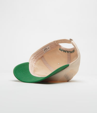 Polar Stroke Logo Sami Cap in Ecru and Green