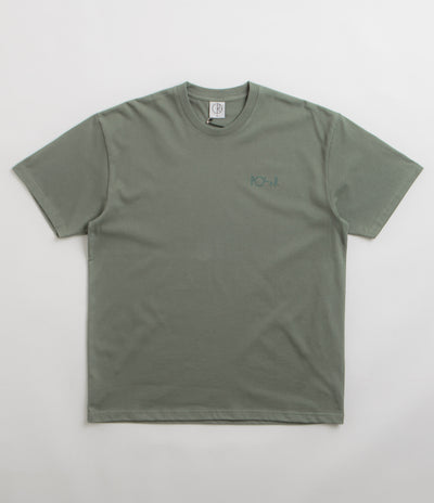 Polar Stroke Logo T-Shirt in Jade Green and Dark Green