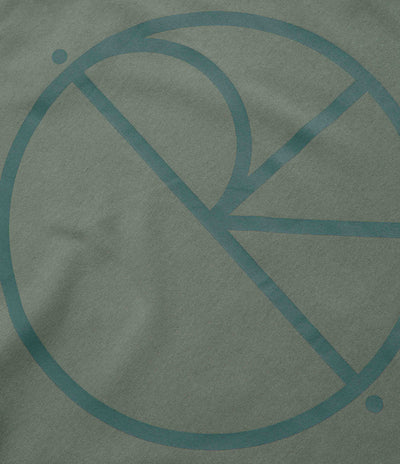 Polar Stroke Logo T-Shirt in Jade Green and Dark Green