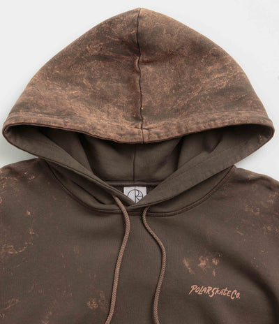 Polar Surf Logo Acid Frank Hoodie in Brown