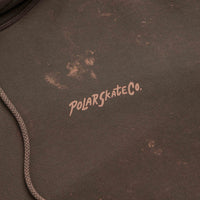 Polar Surf Logo Acid Frank Hoodie in Brown thumbnail