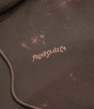 Polar Surf Logo Acid Frank Hoodie in Brown