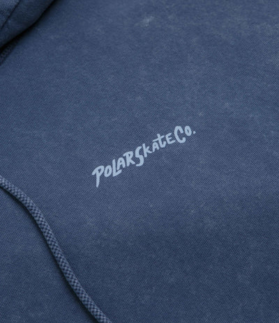 Polar Surf Logo Acid Frank Hoodie in Dark Blue