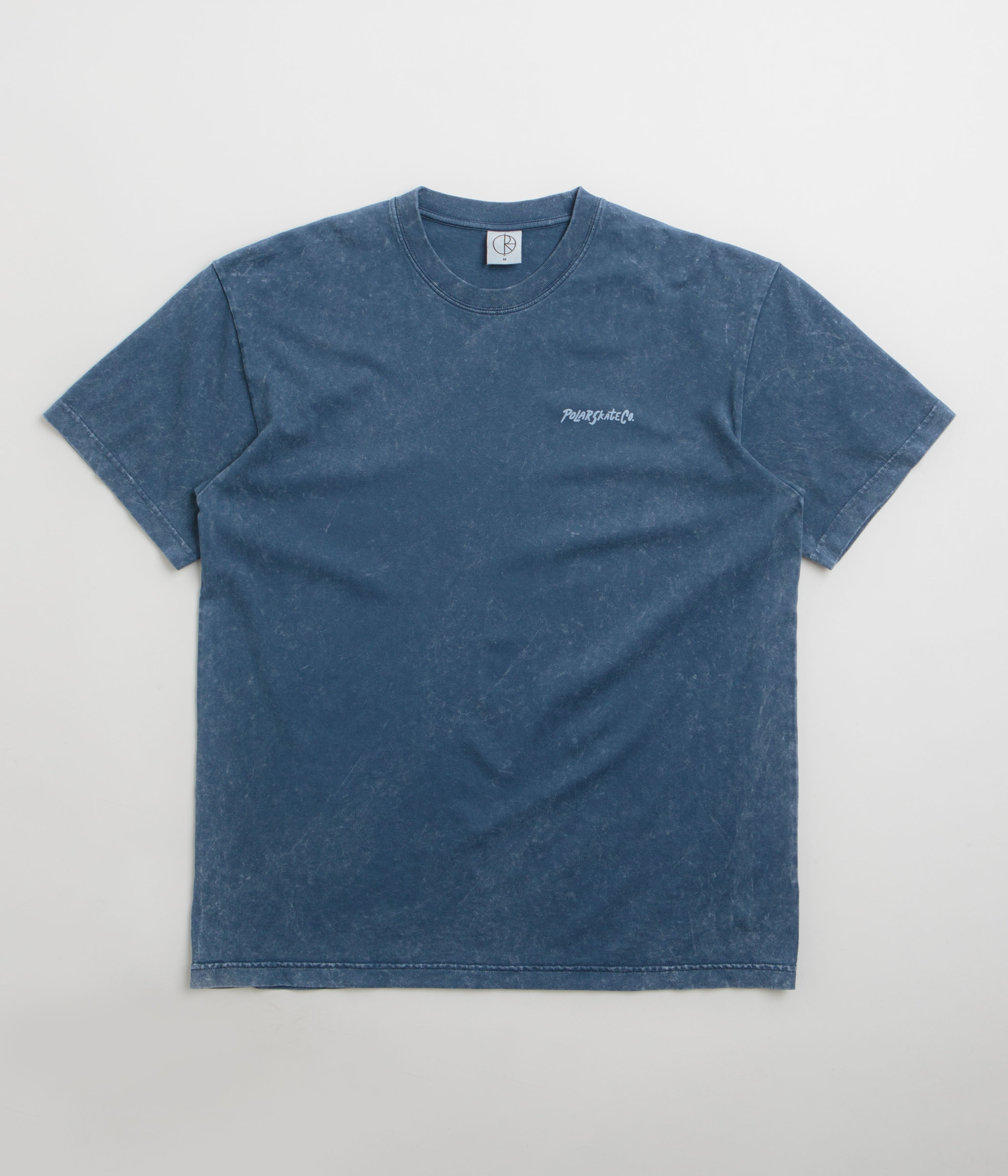 Polar Surf Logo Acid T-Shirt in Dark Blue