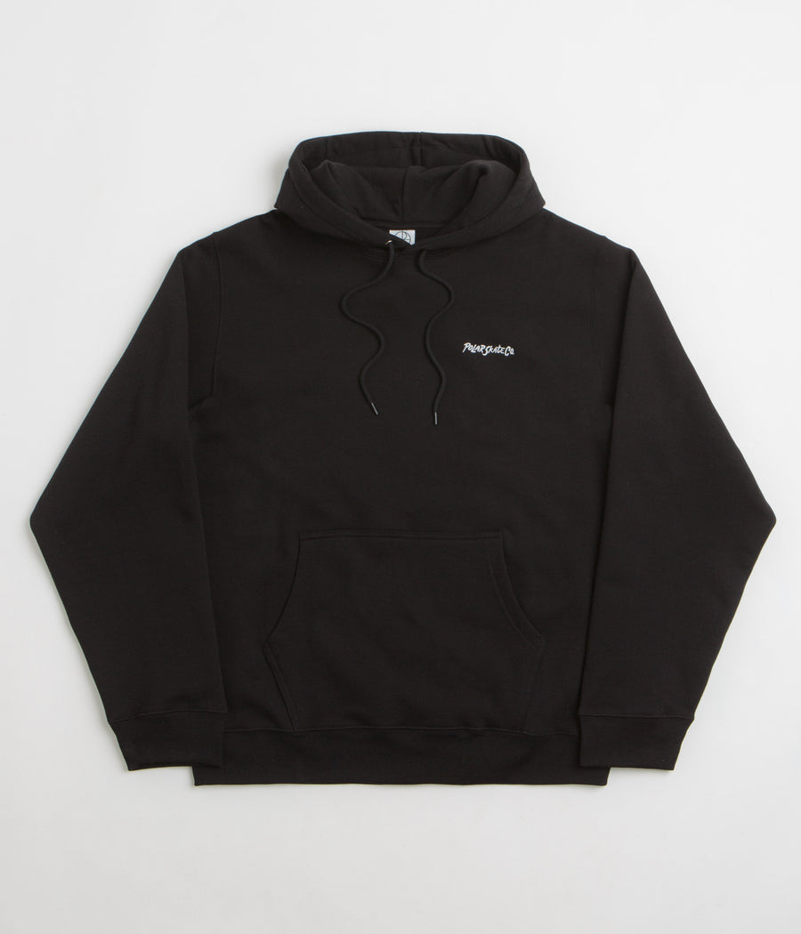 Polar Surf Logo Dave Hoodie in Black