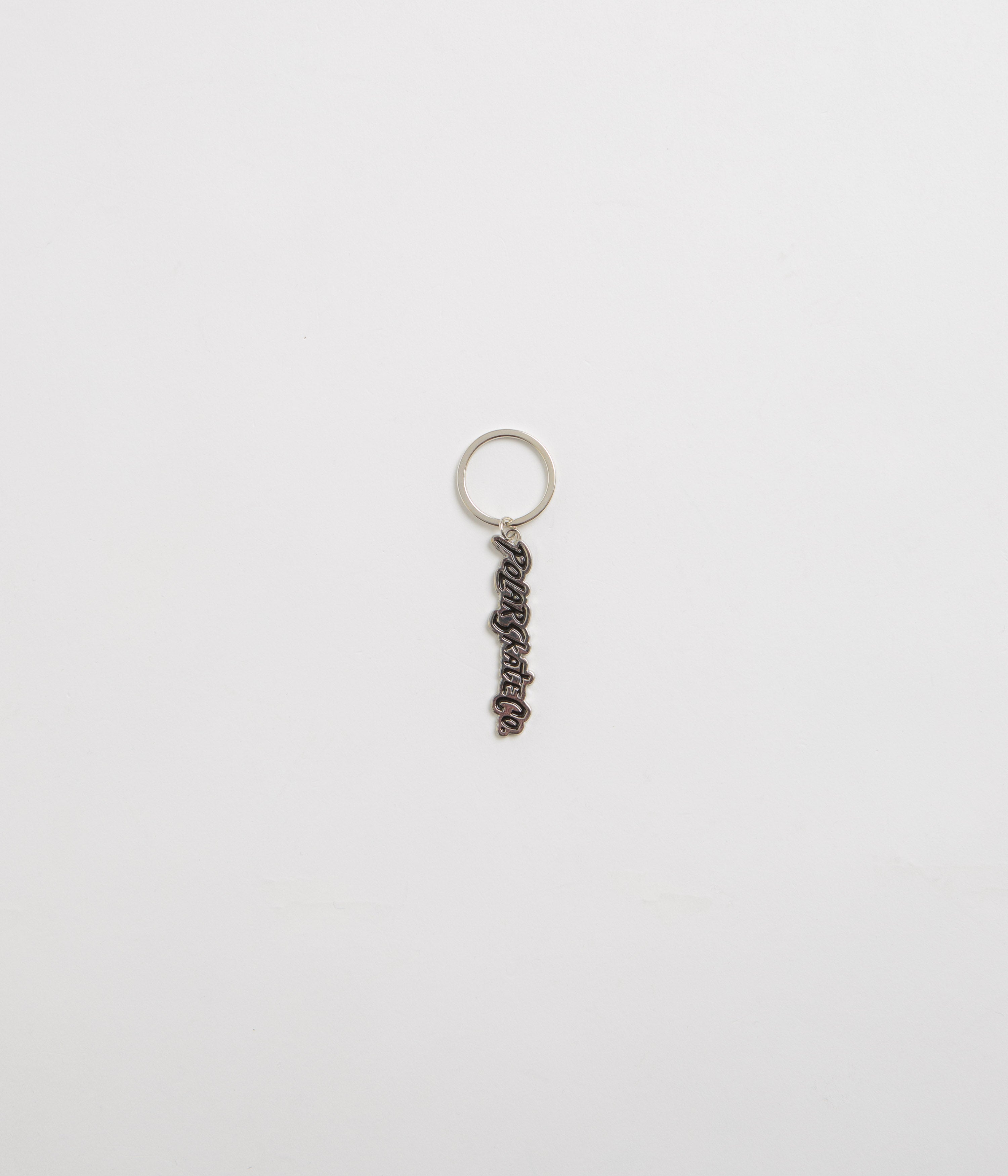 Polar Surf Logo Key Chain in Silver and Black