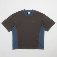 Polar Surf Panel T-Shirt - Dirty Black / Grey Blue thumbnail