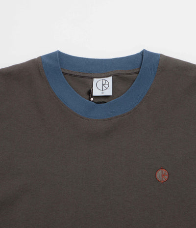 Polar Surf Panel T-Shirt - Dirty Black / Grey Blue