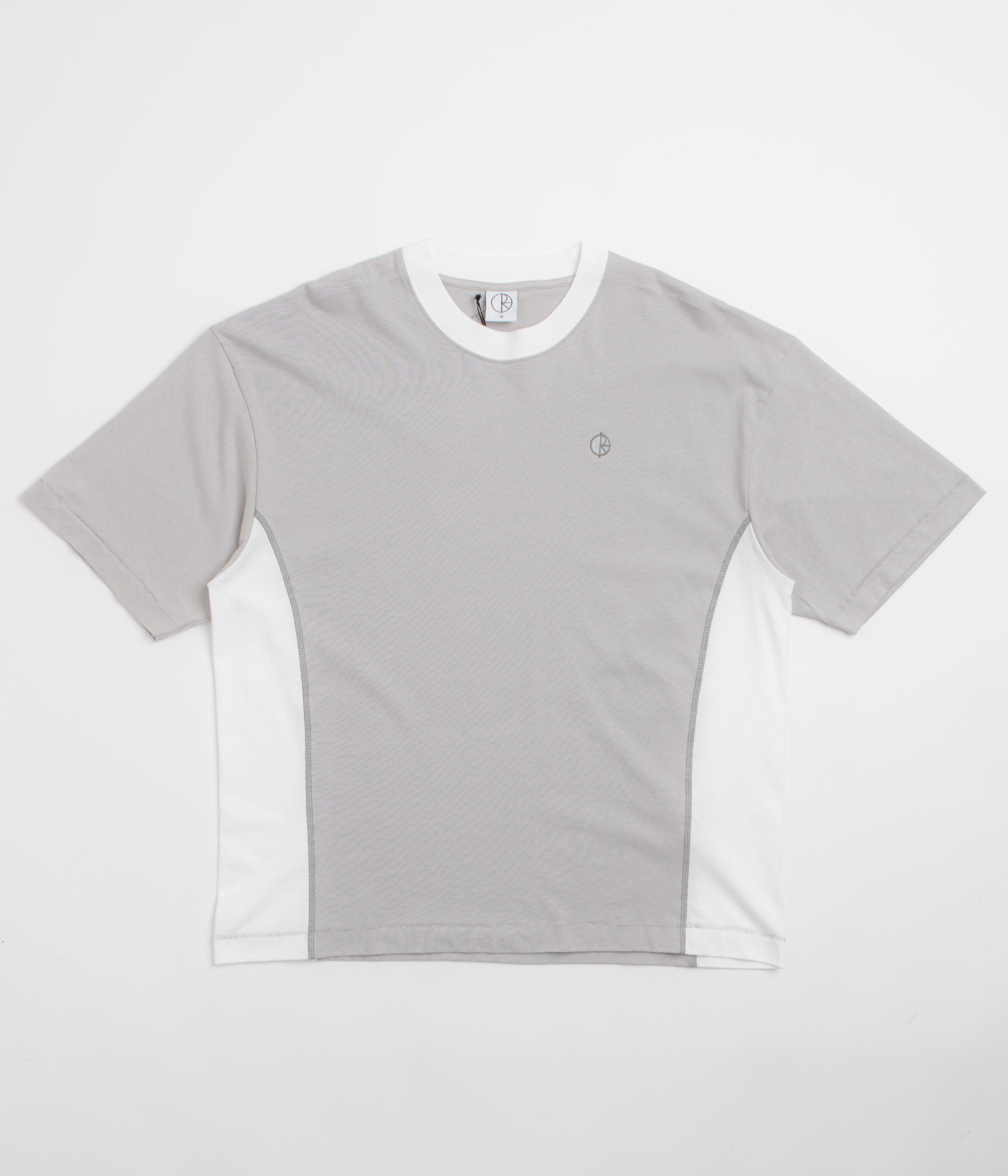 Polar Surf Panel T-Shirt - Silver / White