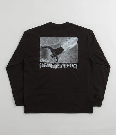 Polar Sustained Disintegration Long Sleeve T-Shirt in Black