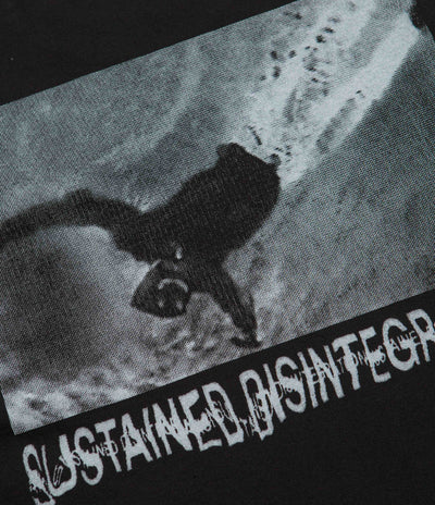 Polar Sustained Disintegration Long Sleeve T-Shirt in Black