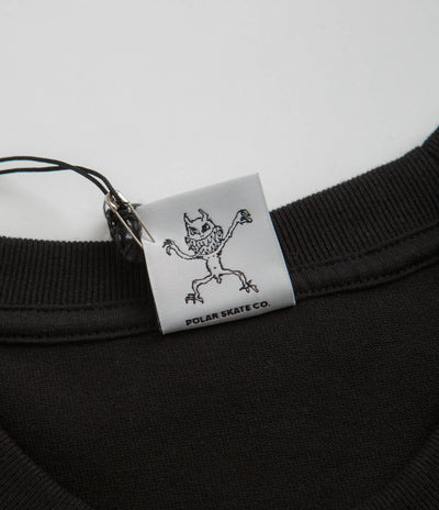 Polar Sustained Disintegration Long Sleeve T-Shirt in Black
