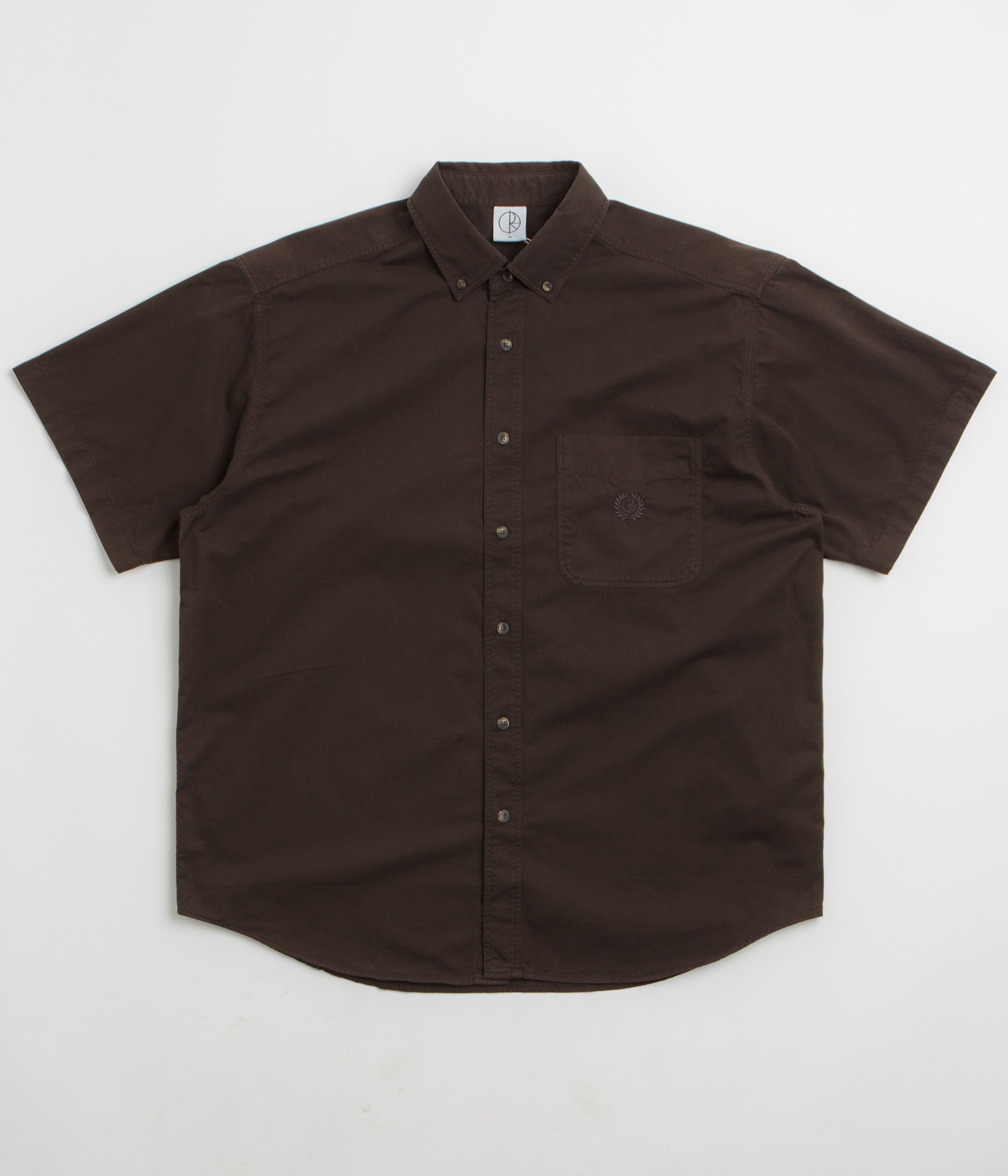 Polar Ted Short Sleeve Shirt in Chocolate
