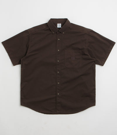 Polar Ted Short Sleeve Shirt in Chocolate