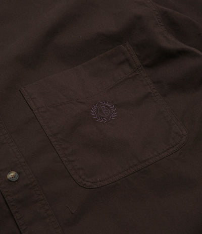 Polar Ted Short Sleeve Shirt in Chocolate