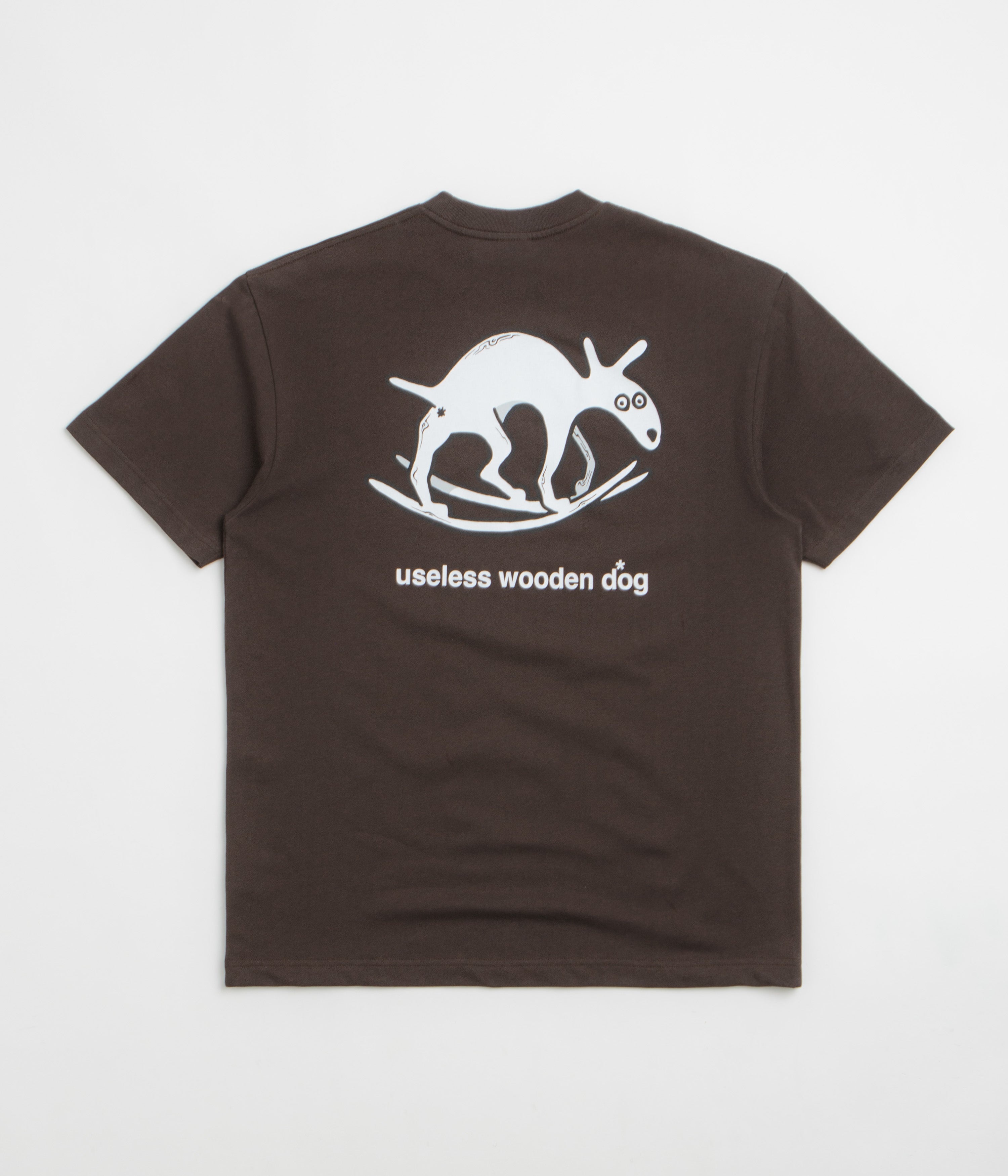 Polar Useless Wooden Dog T-Shirt in Chocolate