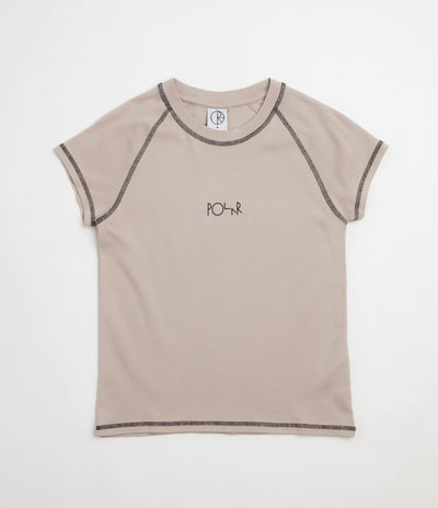 Polar Womens Script Logo Baby T-Shirt - Grey / Black