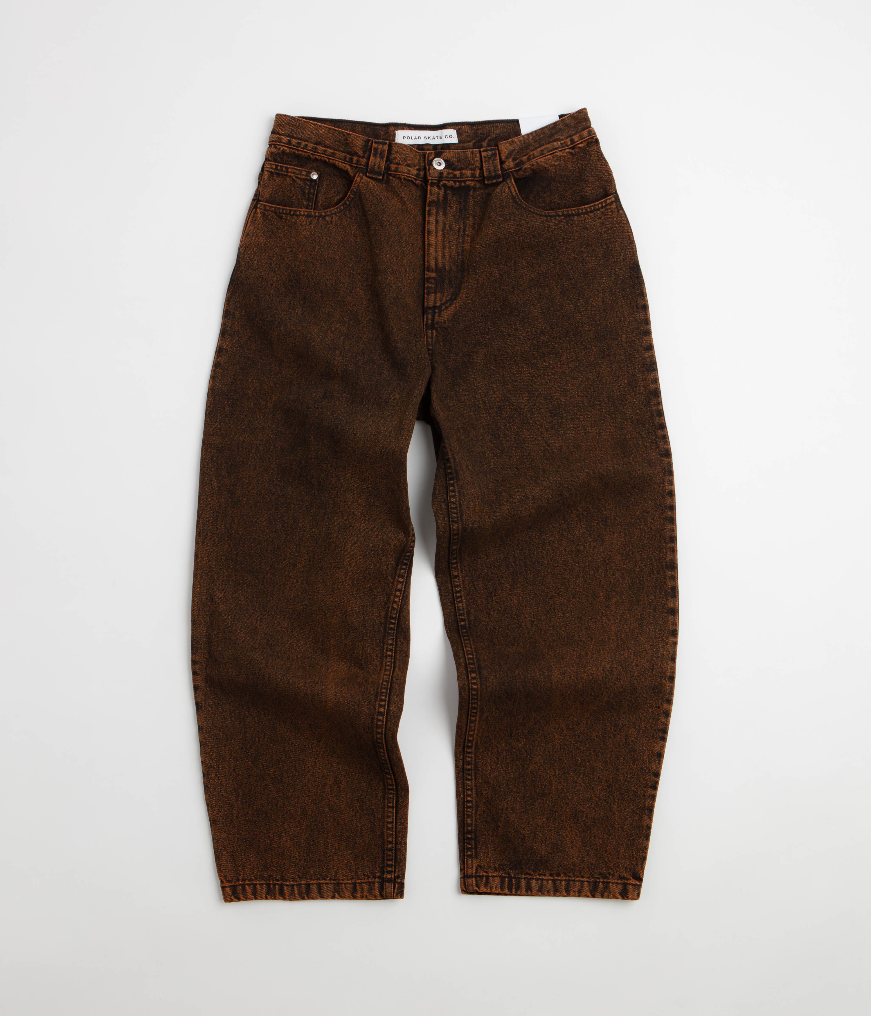 Polar x Ebou Sanyang Badalona Big Boy Jeans - Orange Black