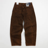 Polar x Ebou Sanyang Badalona Big Boy Jeans - Orange Black thumbnail