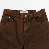 Polar x Ebou Sanyang Badalona Big Boy Jeans - Orange Black thumbnail