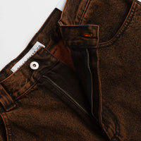 Polar x Ebou Sanyang Badalona Big Boy Jeans - Orange Black thumbnail