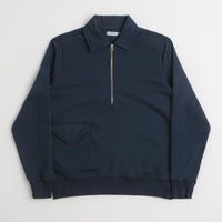 Pop Trading Company 1/2 Zip Sweatshirt in Navy thumbnail