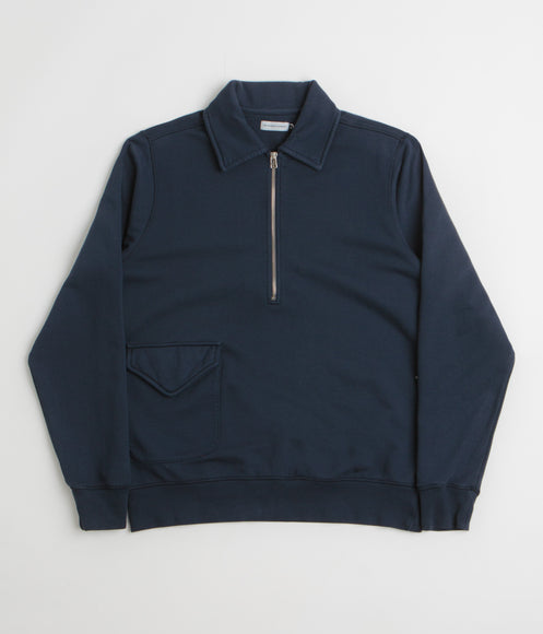 Pop Trading Company 1/2 Zip Sweatshirt - Navy
