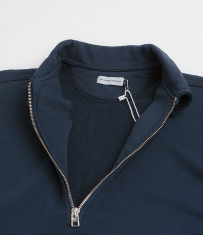Pop Trading Company 1/2 Zip Sweatshirt in Navy