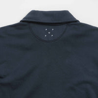 Pop Trading Company 1/2 Zip Sweatshirt in Navy thumbnail