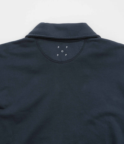 Pop Trading Company 1/2 Zip Sweatshirt in Navy