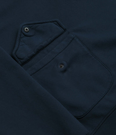Pop Trading Company 1/2 Zip Sweatshirt in Navy