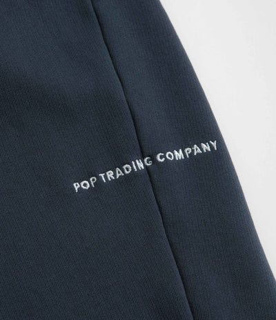 Pop Trading Company 1/2 Zip Sweatshirt in Navy