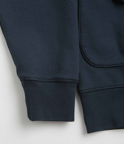 Pop Trading Company 1/2 Zip Sweatshirt in Navy