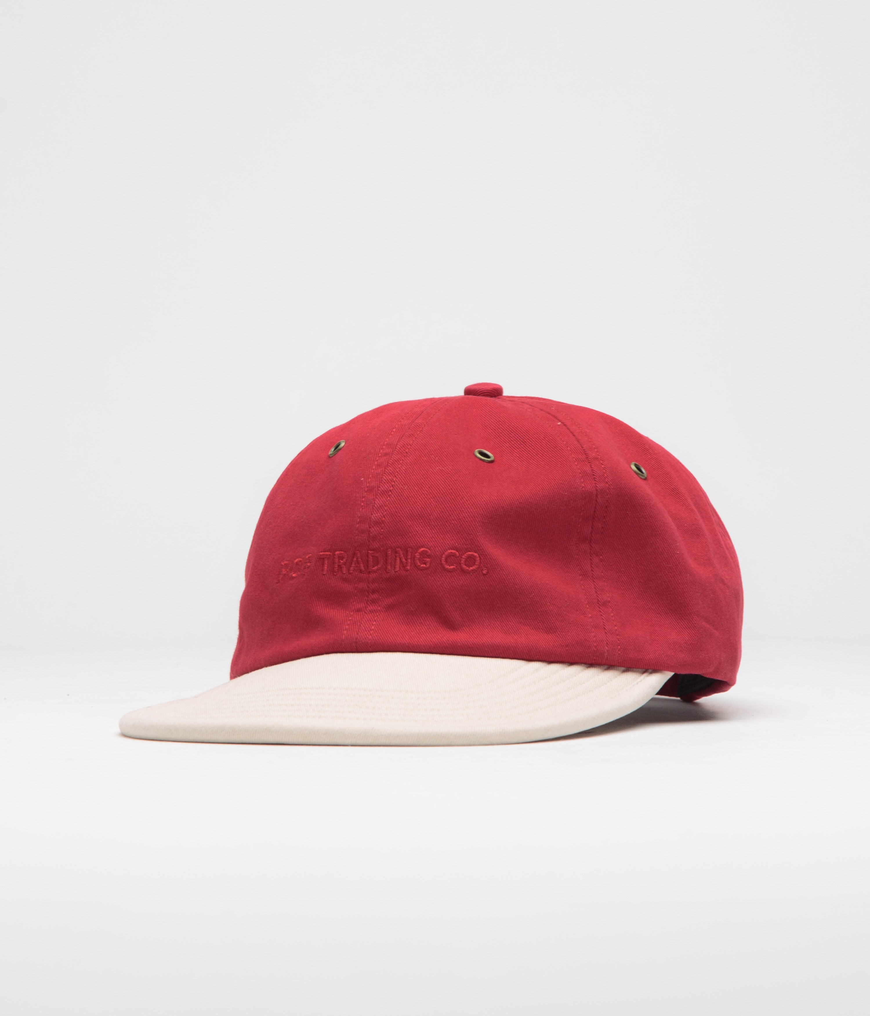 Pop Trading Company 2 Tone Flexfoam Cap - Earth Red / Off White