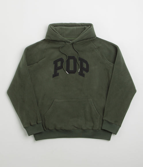 Pop Trading Company Arch Hoodie - Duffel Green