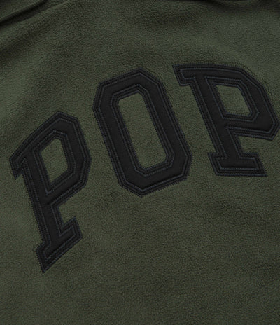 Pop Trading Company Arch Hoodie in Duffel Green