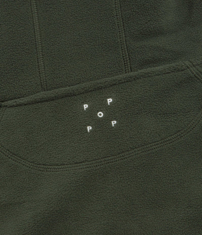 Pop Trading Company Arch Hoodie in Duffel Green