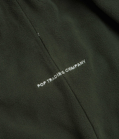 Pop Trading Company Arch Hoodie in Duffel Green