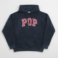 Pop Trading Company Arch Hoodie - Navy / Red thumbnail