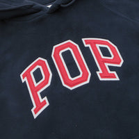 Pop Trading Company Arch Hoodie - Navy / Red thumbnail