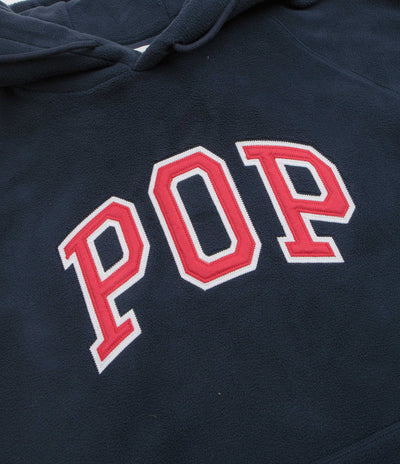 Pop Trading Company Arch Hoodie - Navy / Red
