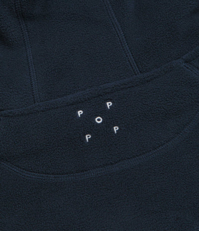 Pop Trading Company Arch Hoodie - Navy / Red