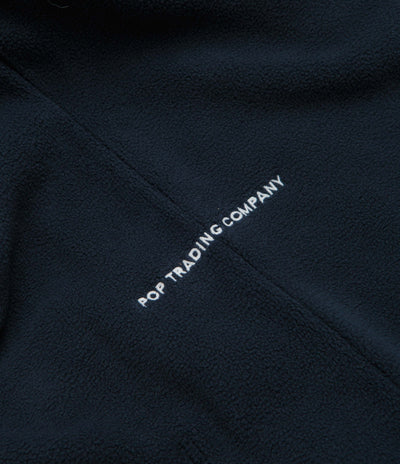 Pop Trading Company Arch Hoodie - Navy / Red
