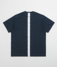 Pop Trading Company Backstripe T-Shirt in Navy