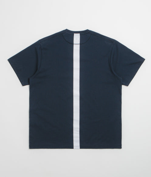 Pop Trading Company Backstripe T-Shirt - Navy